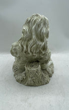 Load image into Gallery viewer, Antique Three Hands Corp. White Ceramic Girl And Cat Decorative Figurine