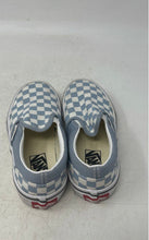 Load image into Gallery viewer, Vans Kids Classic 500714 White Blue Check Slip-On Sneaker Shoes Size 11.5