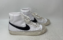 Load image into Gallery viewer, Nike Mens Blazer Mid 77 White Black Leather Lace-Up Sneakers Shoes Size 7.5