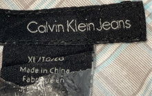 Load image into Gallery viewer, Calvin Klein Mens Gray Plaid Print Short Sleeve Button-Up Shirt Size XL