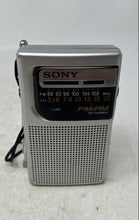 Load image into Gallery viewer, Sony Model ICF-S10MK2 Silver Portable Handheld FM/AM Pocket Radio Not Tested