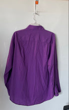 Load image into Gallery viewer, Calvin Klein Mens Purple Cotton Long Sleeve Regular Fit Dress Shirt Size 17