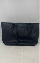 Load image into Gallery viewer, Michael Kors Womens Jet Set Black Monogram Print Double Handle Tote Handbag