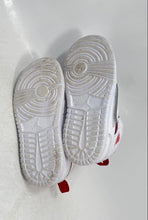 Load image into Gallery viewer, Nike Kids Sky Jordan 1 BQ7196-103 White Red Mid Top Sneaker Shoes Size 9C