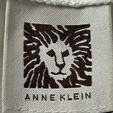Load image into Gallery viewer, Anne Klein Womens White Short Sleeve Round Neck Button Back Blouse Top No Size