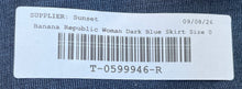 Load image into Gallery viewer, Banana Republic Womens Dark Blue Stretch Back Zip Straight & Pencil Skirt Size 0