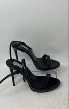 Load image into Gallery viewer, Steve Madden Womens Wafer Black Open Toe Stiletto Ankle Strap Heels Size 8.5 M