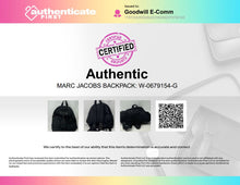 Load image into Gallery viewer, Authentic Marc Jacobs Womens Black Adjustable Strap Zip-Around Backpack Stained