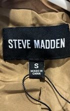 Load image into Gallery viewer, Steve Madden Womens Brown Long Sleeve Notch Lapel One-Button Blazer Size Small