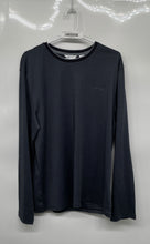 Load image into Gallery viewer, Calvin Klein Mens Gray Striped Long Sleeve Crew Neck T-Shirt Size Large