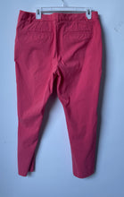Load image into Gallery viewer, Mario Serrani Italy Womens Red Flat Front Straight Leg Ankle Pants Size 12
