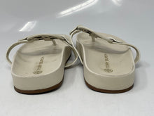 Load image into Gallery viewer, Authentic Tory Burch Womens White Slip-On Thong Sandals Size 7.5M Damaged