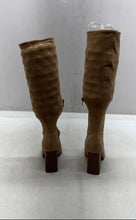 Load image into Gallery viewer, Forever 21 Womens Beige Suede Side-Zip Block Heel Knee High Boots Size 8
