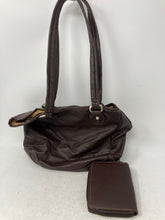 Load image into Gallery viewer, Rosetti Womens Brown Leather Double Handle Hobo Shoulder Bag & Wallet