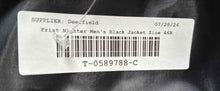 Load image into Gallery viewer, First Nighter Mens Black Shawl Lapel Long Sleeve Open Front Jacket Size 46R