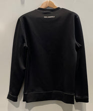 Load image into Gallery viewer, Karl Lagerfeld Womens Black Long Sleeve Crew Neck Pullover Sweatshirt Size S