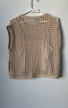 Load image into Gallery viewer, Steve Madden Womens Beige Crochet Pullover Blouse Top Size Medium With Tag