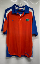 Load image into Gallery viewer, Nike Mens Orange Florida Gators Collared College-NCAA Polo Shirt Size Large