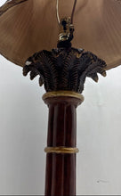 Load image into Gallery viewer, Brown Bamboo Table Lamp With Woven Rattan Wicker Shade Not Tested