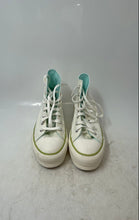 Load image into Gallery viewer, Converse Womens CTAS Lift Hi A08218F White Light Green Sneaker Shoes Size 6.5