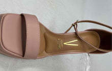 Load image into Gallery viewer, Vizzano Womens Pink Leather Open Toe High Block Ankle Strap Heels Size 8