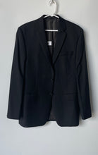 Load image into Gallery viewer, Calvin Klein Mens Black Slim Fit Long Sleeve Two-Button Blazer Size 38R