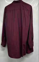 Load image into Gallery viewer, Hugo Boss Mens Burgundy Long Sleeve Spread Collar Dress Shirt Size 17.5