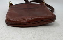 Load image into Gallery viewer, Fossil Womens Explorer Brown Leather Adjustable Strap Mini Crossbody Handbag