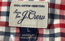 Load image into Gallery viewer, J.Crew Mens Multicolor Check Cotton Long Sleeve Collared Button-Up Shirt Size L