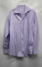 Load image into Gallery viewer, Calvin Klein Mens Light Purple Cotton Non-Iron Regular Fit Dress Shirt Size 16.5