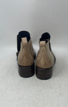 Load image into Gallery viewer, DW Womens Light Brown Leather Side Zip Block Heel Ankle Booties Size 5