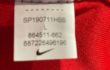 Load image into Gallery viewer, Nike Mens Red NBA Toronto Raptors Serge Ibaka #9 Swingman Basketball Jersey Sz L