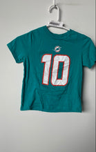 Load image into Gallery viewer, Nike Kids Green Cotton NFL Miami Dolphins Tyreek Hill #10 Football Jersey Size L