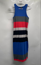 Load image into Gallery viewer, Express Womens Multicolor Striped Scoop Neck Sleeveless Long Tank Dress Size M