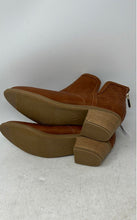 Load image into Gallery viewer, Sam & Libby Womens Westy Cali Brown Block Heel Back-Zip Ankle Booties Size 5