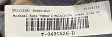 Load image into Gallery viewer, Michael Kors Womens Multicolor Chain Print Long Sleeve V-Neck Sheath Dress Sz XL