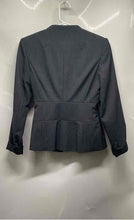 Load image into Gallery viewer, Calvin Klein Womens Gray Stretch Belted Three-Button Blazer Jacket Size 2