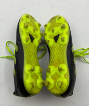 Load image into Gallery viewer, Adidas Boys Goletto VIII Black Green Leather Lace-Up Football Cleats Shoes Sz 4