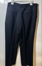 Load image into Gallery viewer, Ann Taylor Womens Black Flat Front Slash Pockets Straight Leg Dress Pants Sz 16