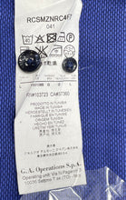 Load image into Gallery viewer, Authentic Armani Collezioni Mens Blue Cotton Collared Button-Up Shirt Size L