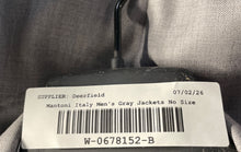 Load image into Gallery viewer, Mantoni Milan Italy Mens Gray Long Sleeve Notch Lapel Two-Button Blazer No Size