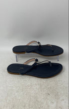 Load image into Gallery viewer, Kate Spade New York Womens Blue Leather T-Strap Slip-On Thong Sandals Size 6