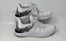 Load image into Gallery viewer, Fabletics Womens Avalon Z White Black Animal Print Lace-Up Sneaker Shoes Size 9