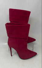Load image into Gallery viewer, Eternal Womens Pink Suede Pointed Toe Stiletto Heel Ankle Booties Size EU 36