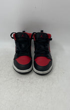 Load image into Gallery viewer, Nike Boys Air Jordan 1 Mid DQ8424-067 Black Red Lace-Up Sneakers Shoes Size 13C
