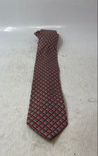 Load image into Gallery viewer, Perry Ellis Mens Gray Red Printed Keeper Loop Adjustable Formal Pointed Tie