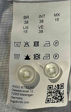 Load image into Gallery viewer, Hugo Boss Mens White Cotton Regular Fit Collared Long Sleeve Dress Shirt Size 15