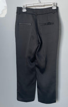 Load image into Gallery viewer, Zara Womens Black Slash Pockets Flat Front Belt Loops Dress Pants Size XS
