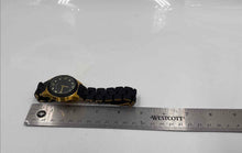 Load image into Gallery viewer, Authentic Marc by Marc Jacob Pelly Women's Gold-Tone Black Silicone Watch
