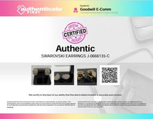 Load image into Gallery viewer, Authentic Swarovski Women's Gold-Tone Pavé Clip-On Earrings